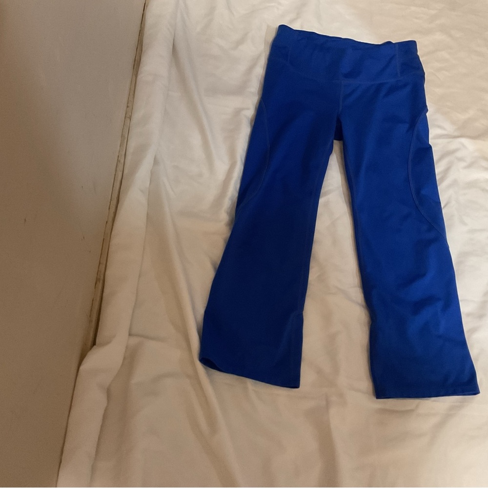 Athleta Royal Blue “Body” Crop Yoga Pants Size XS
